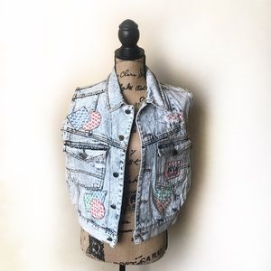✨VINTAGE✨ Get Used by Elie vintage jean vest!